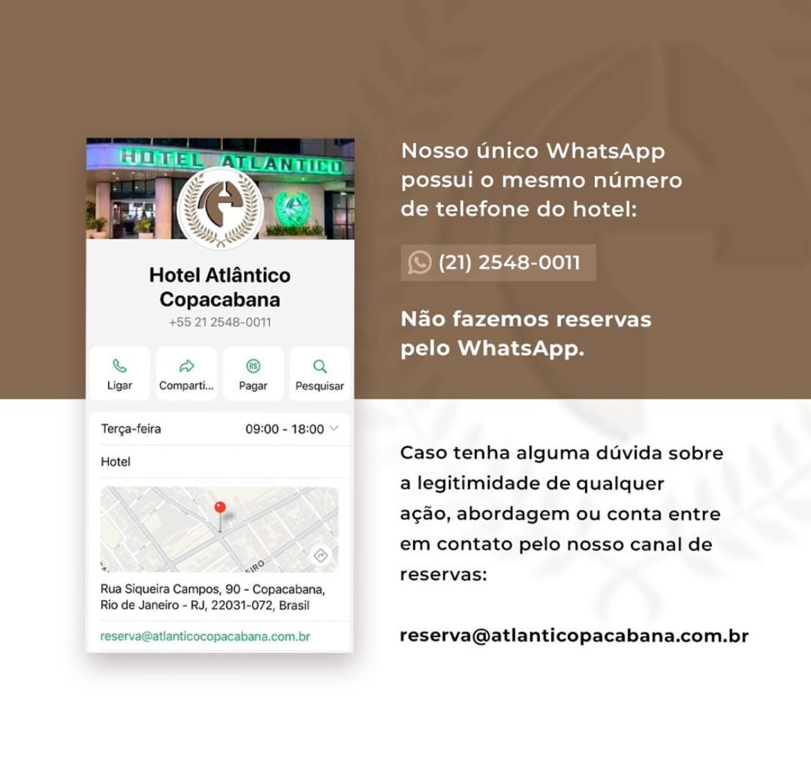 Atlântico Copacabana Hotel 4*